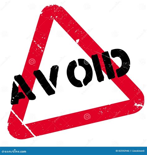 Avoid Rubber Stamp Stock Vector Illustration Of Escape 82592946