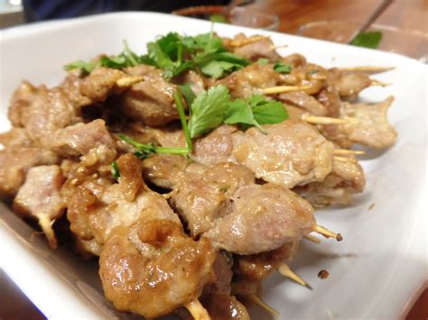 All rights reserved © starchef.mobi. Thai street food with Bammut: Moo Ping (BBQ grilled pork ...