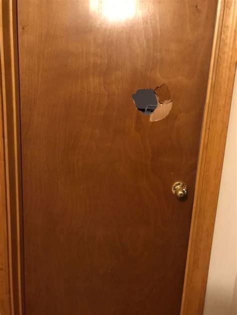 How To Patch A Small Hole In A Hollow Door