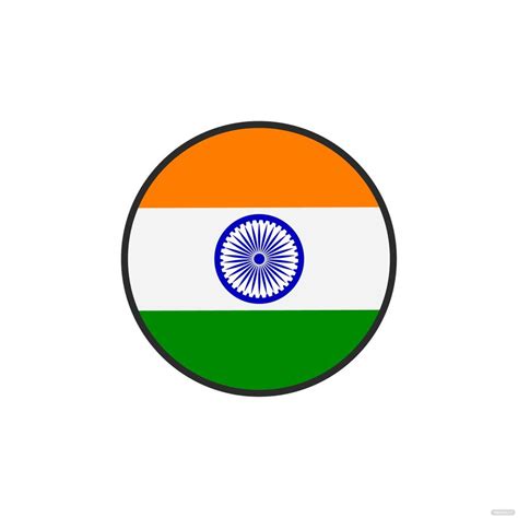 Free Indian Flag Outline Vector Eps Illustrator  Png Svg