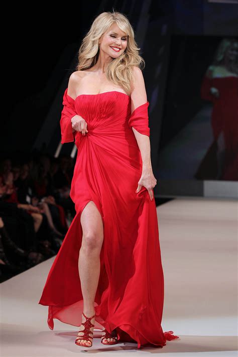 Christie Brinkley At The Heart Truths Red Dress Collection 2012 Fashion Show In New York