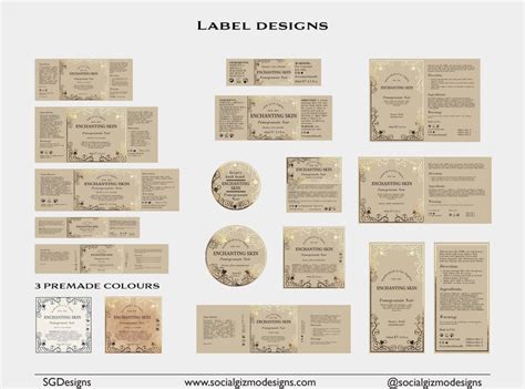 Apothecary Product Labels Luxury Skincare Labels Gold Foil Etsy