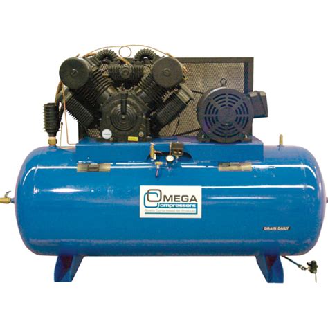 Omega Compressors Industrial Series Air Compressors 30 Hp Horizontal
