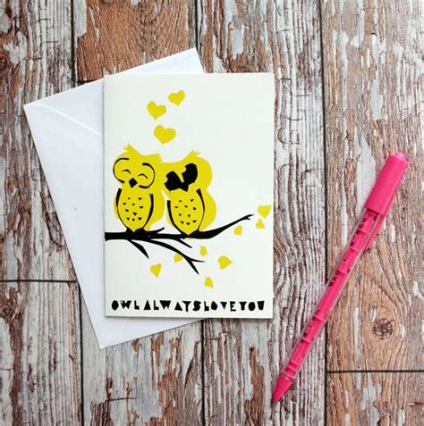My Owl Barn Adorable Screen Printed Valentines Day Cards