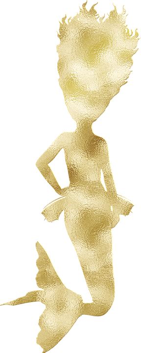 Gold Foil Mermaid Golden Free Image On Pixabay
