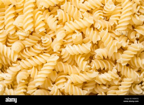 Spiral Shaped Italian Pasta Close Up Stock Photo Alamy