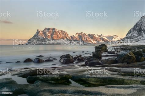 Utakleiv Beach Lofoten Islands Norway Stock Photo Download Image Now