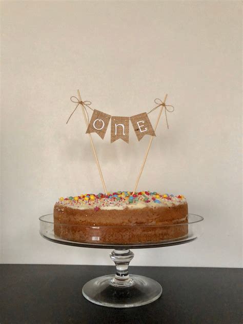 1st Burlap Birthday Cake Topper First Birthday Barn Inspired Etsy