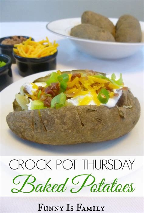 How to bake potatoes in crock pot: Crock Pot Baked Potatoes Without Foil