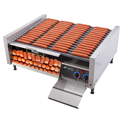 Grill Max 50scbd Roller Grill Built In Bun Drawer Duratec Rollers