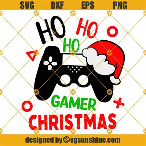 Gamer Christmas Svg Christmas Gaming Svg Christmas Game Santa Hat Svg