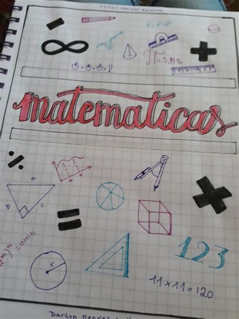 Portada Para Matematica Portadas De Matematicas Caratulas De