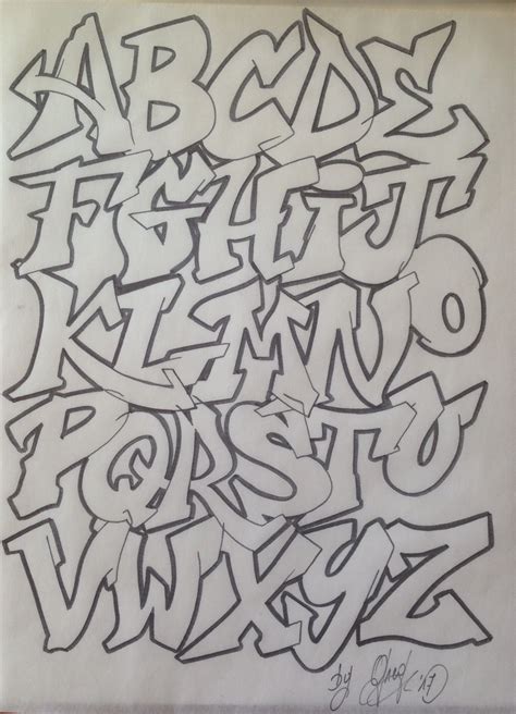 Graffiti Alphabet Styles Lettering Styles Alphabet Graffiti Lettering