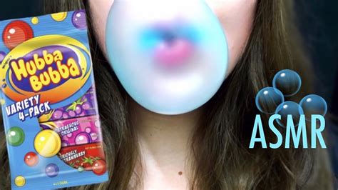 Asmr Bubble Gum ~ Satisfying Chewing Sounds And Blowing Bubbles Youtube