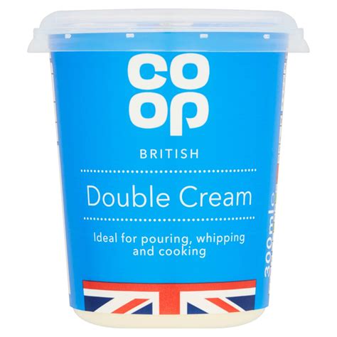 Co Op British Double Cream 300ml Co Op