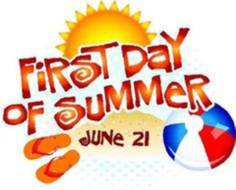 The summer season officially arrives for earth' northern hemisphere on june 20, 2021 during the june solstice, which also marks the start of winter in the southern hemisphere. 1st day of summer clipart 20 free Cliparts | Download ...
