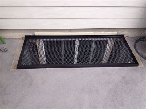 Window well covers custom manufactured to fit. Just made some egress window well covers to keep my ...
