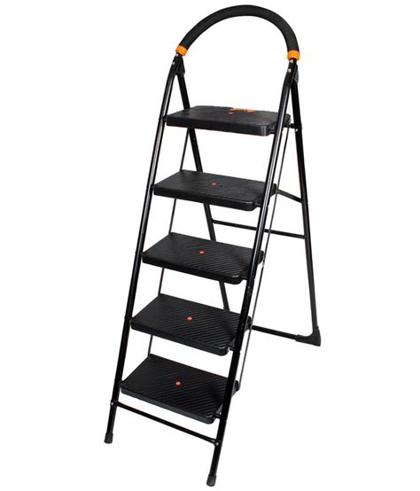 Tnt Plast Black Ladder 5 Step Folding Ladder Buy Tnt Plast Black