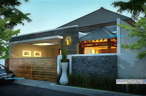 Taman rumah minimalis dengan dinding hijau yang unik. Gambar Desain Rumah Jawa Modern - Feed News Indonesia