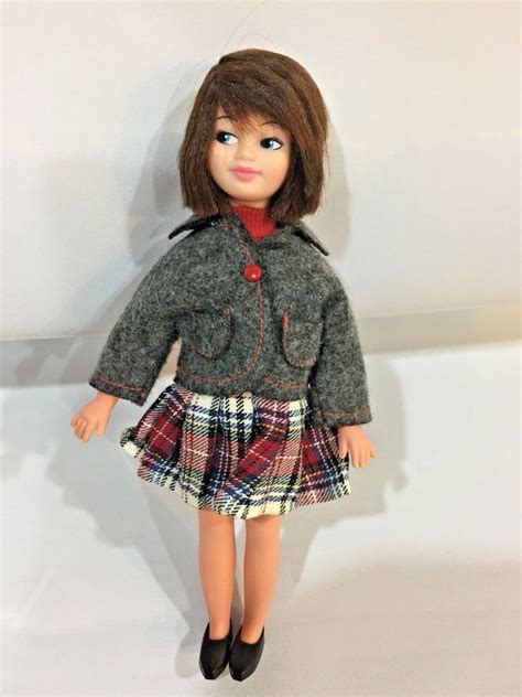 Vintage Pedigree Sindy Doll Friend Poppet In Original Outfit Ebay