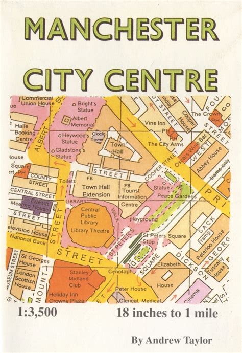 Manchester City In Map City Centre Map Mbassador Printable Wall Art