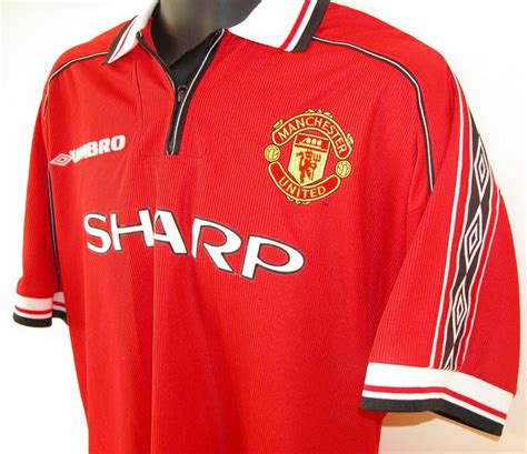 1999 Manchester United Treble Shirt By Umbro Retro Football Shirts