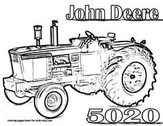 John Deere 8430 Tractor Coloring Page. You Can Print Out and Color This