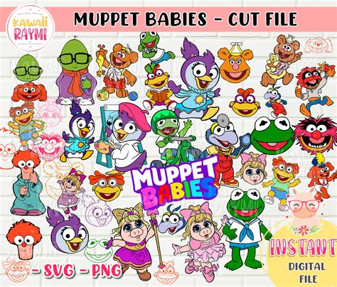 Muppet Babies Svg Png Cut File Cricut Instant Download Kawaii Raymi
