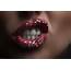 Women Red Lipstick Teeth Closeup Face Stars Wallpapers HD 