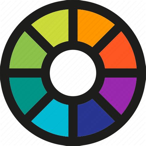 Color Wheel Art Brush Design Paint Tool Icon Download On Iconfinder