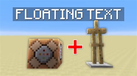 How To Easily Make Floating Text In Minecraft Youtube