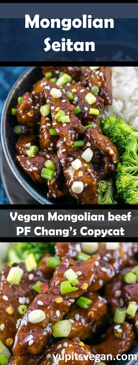 Seitan is a vegan meat replacement which is also known as vital wheat protein, textured wheat protein, wheat. Mongolian Seitan | Yup, it's Vegan. A vegetarian spin on the classic P.F. Chang's Mongolian beef ...