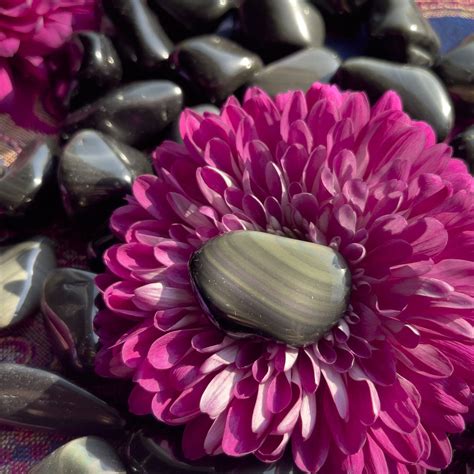 Sage Goddess Medium Tumbled Rainbow Obsidian For Emotional Recovery