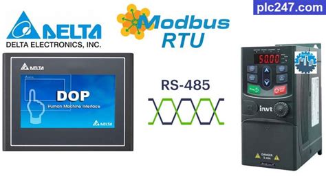 Delta Hmi Modbus Rtu Invt Gd Inverter Tutorial Plc