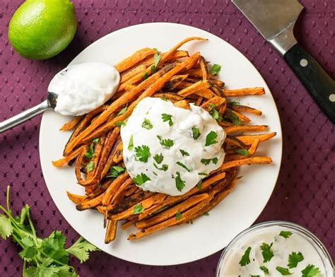 Bake the sweet potato fries: 10 Best Sweet Potato Fries with Dipping Sauce Recipes