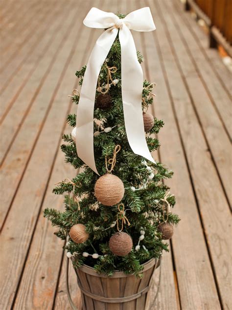 The possibilities are really endless but these ideas. Outdoor Holiday Decorating Idea: Mini Christmas Tree | HGTV