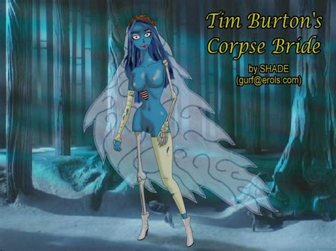 Rule 34 1girls Blue Hair Corpse Bride Emily Corpse Bride English Text Hourglass Figure Long