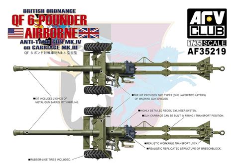 Af35219 British Ordnance Qf 6 Pounder Airborne Anti Tank Gun Mk Iv On