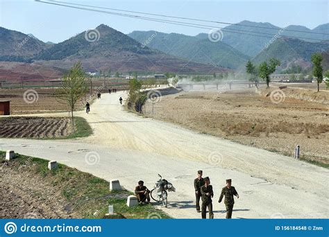 North Korea Countryside Landscape Editorial Stock Photo Image Of