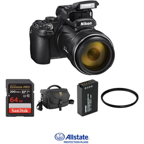 Nikon Coolpix P1000 Digital Camera Deluxe Kit Bandh Photo Video