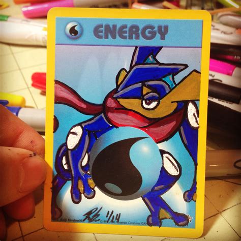 Pokemon is known worldwide hero who has supernatural powers. Greninja pokemon energy card drawing | Pokemon | Pinterest | Pokémon