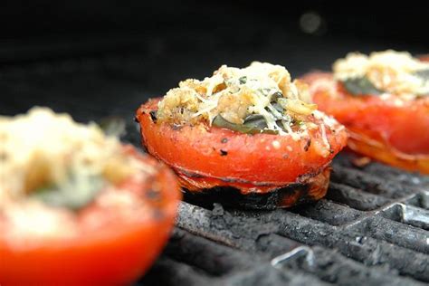 Grilled Tomatoes Basil Garlic And Parm By Snowdeal Via Flickr Grilled
