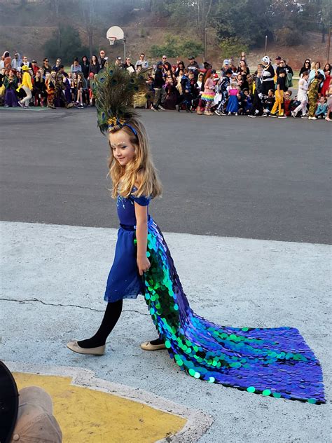 I Made My Daughters Peacock Costume Girls Peacock Costume Peacock