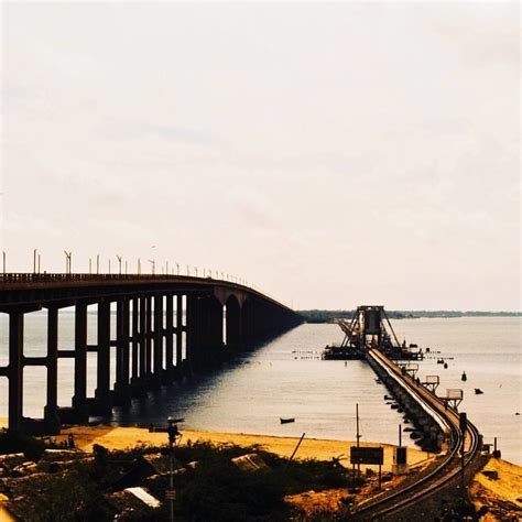 Pamban Bridge Is A Railway Bridge Which Connects The Town Flickr