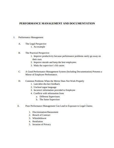 Free 10 Performance Documentation Samples And Templates In Ms Word Pdf