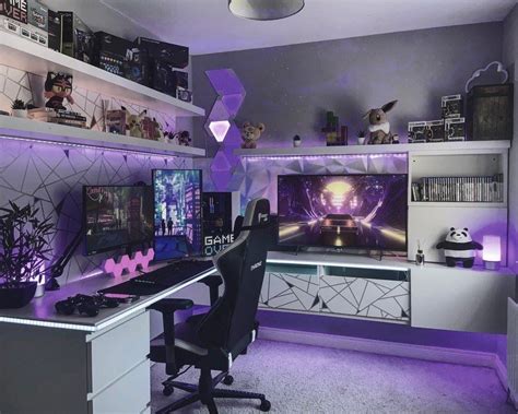 30 Stunning Gaming Bedroom Ideas In 2023 Displate Blog Gaming Room Setup Gamer Room Decor