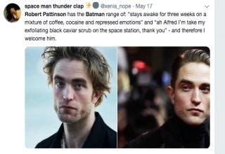 Robert pattinson's tracksuit image explained. Robert Pattinson as the New Batman Has Spawned a Whole Lotta Memes and Reactions - Funny Gallery ...