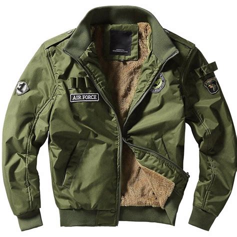 New 2017 Winter Thick Bomber Jackets Men Army Military Outerwear Jacket