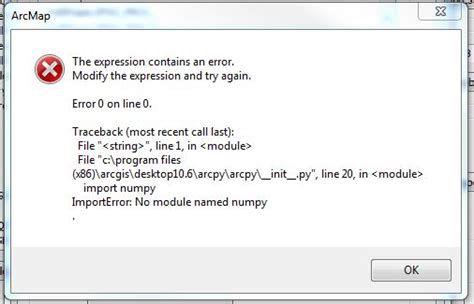 Arcmap No Module Named Numpy Python Error In Arcgis Label Hot