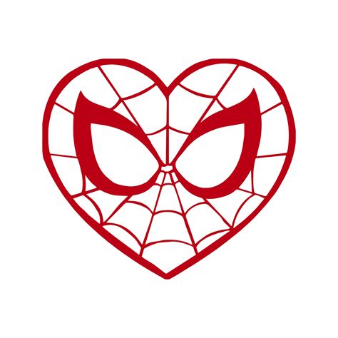 Spiderman Heart Decal Sticker Spidey Spiderman Logo Symbol | Etsy